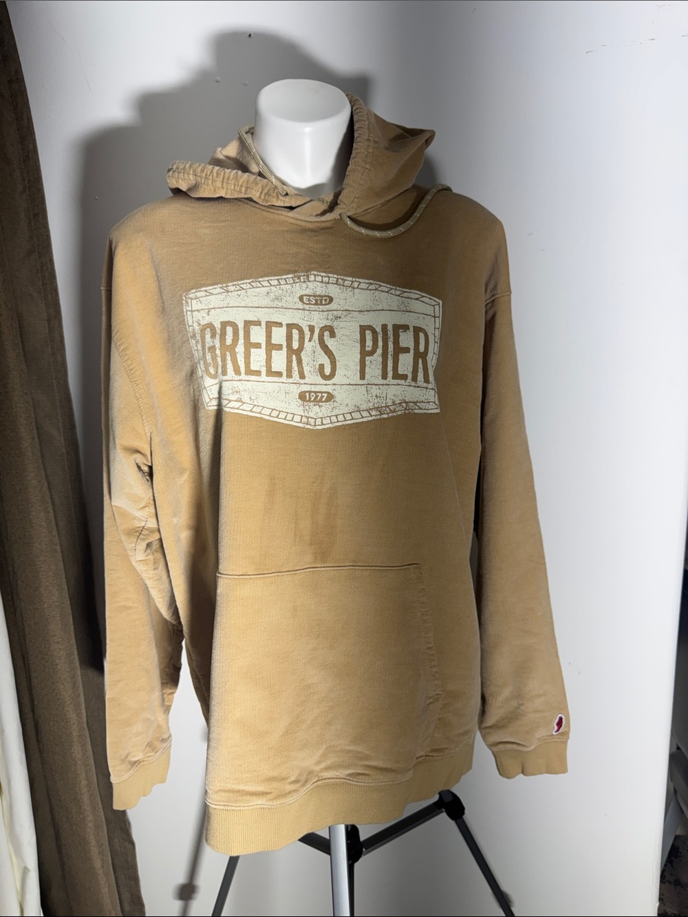 League Tan "Greer's Pier" Pullover Hoodie